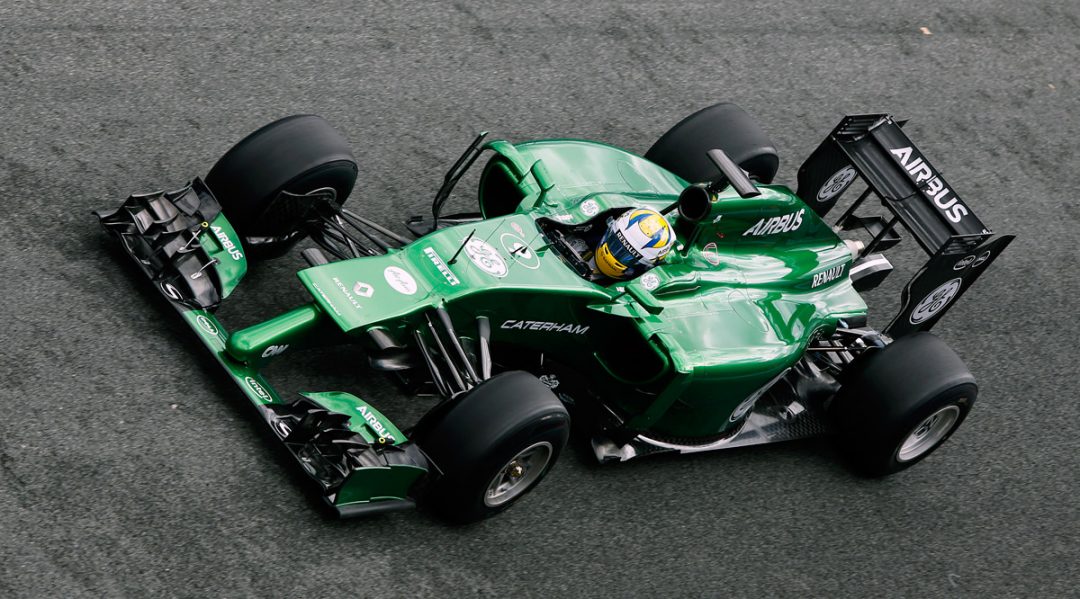Se när Marcus Ericsson testar Caterhams F1-bil
