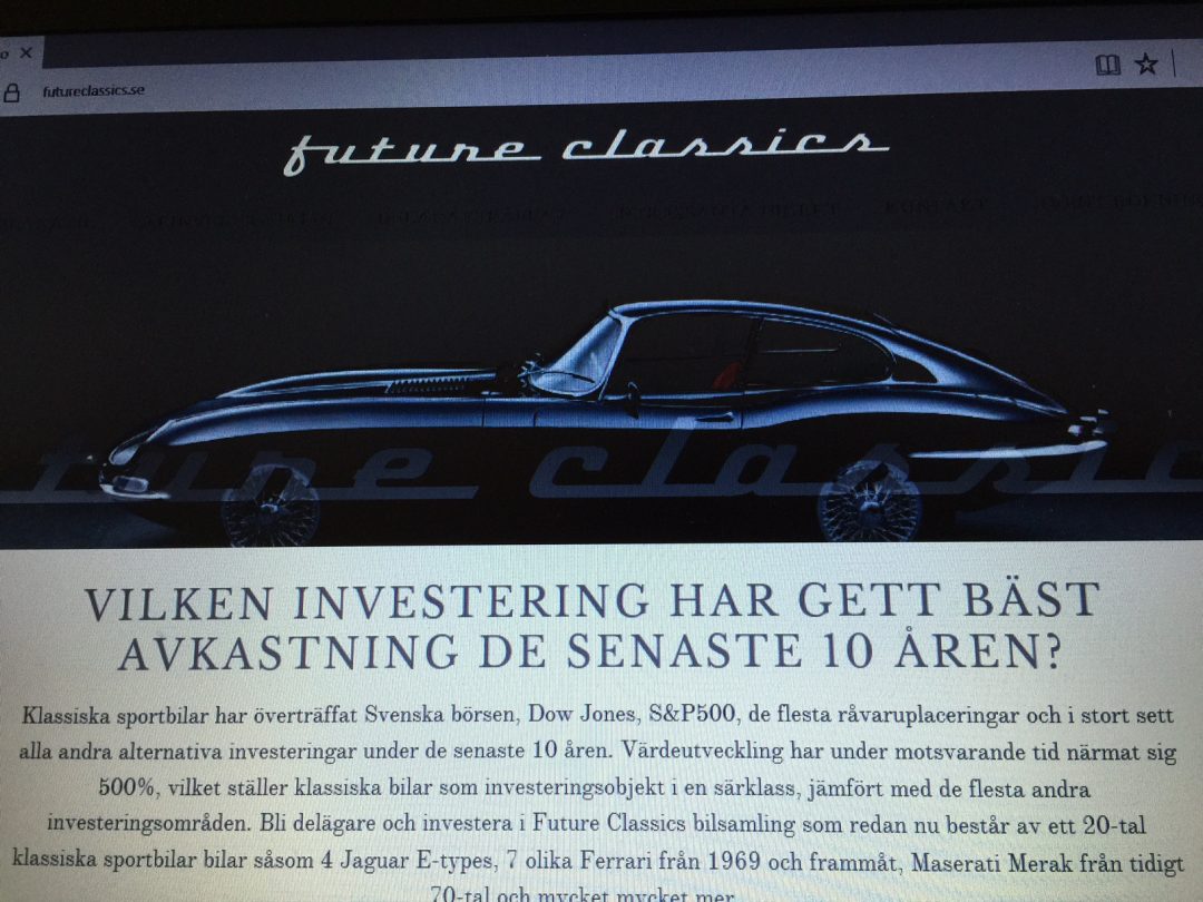 Sportbilsfonden Future Classics. Investera i veteranbilar