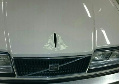 Pinstriping är kul, särskilt på Volvo