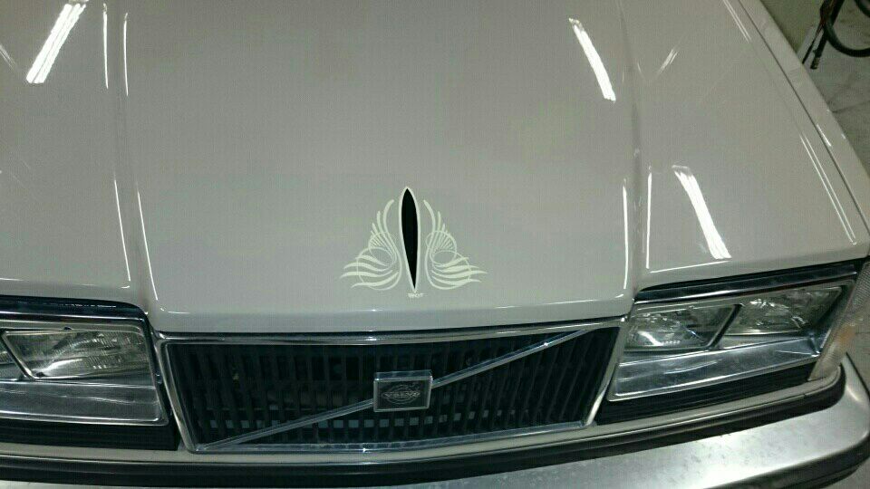 Pinstriping är kul, särskilt på Volvo