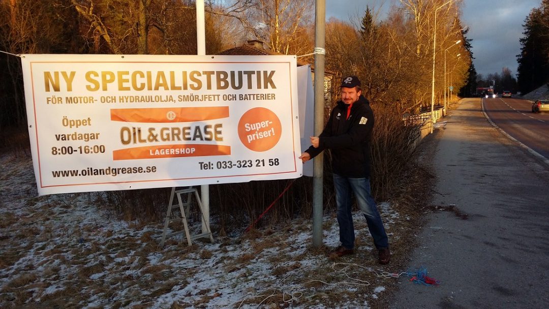 Succe´ för Oil and Grease Lagershop i Borås