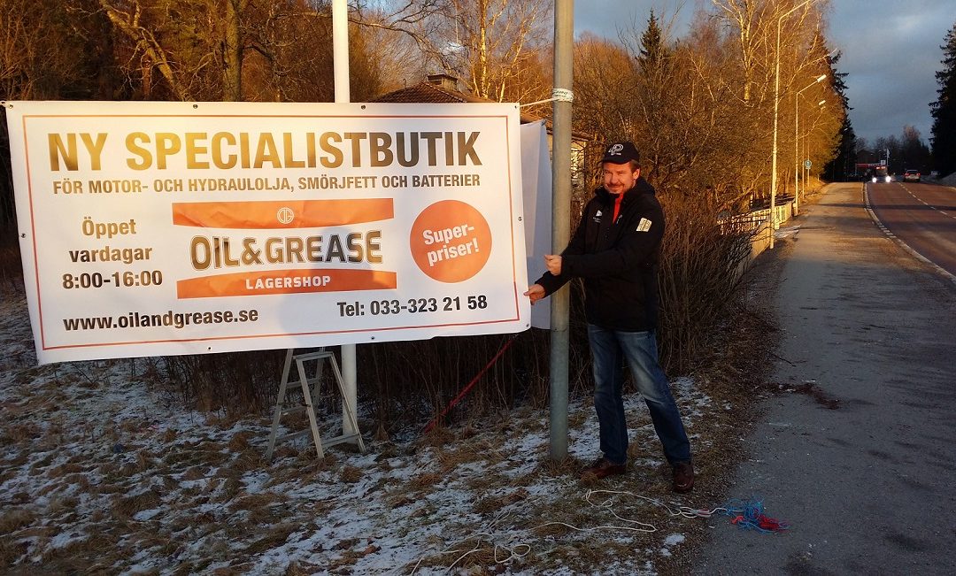 Succe´ för Oil and Grease Lagershop i Borås