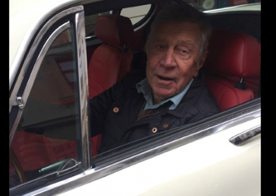 Nilus Volvo P1800E rattades av designern, själve Pelle P i lördags